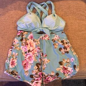 Bathing shorts and matching top. NWOT!